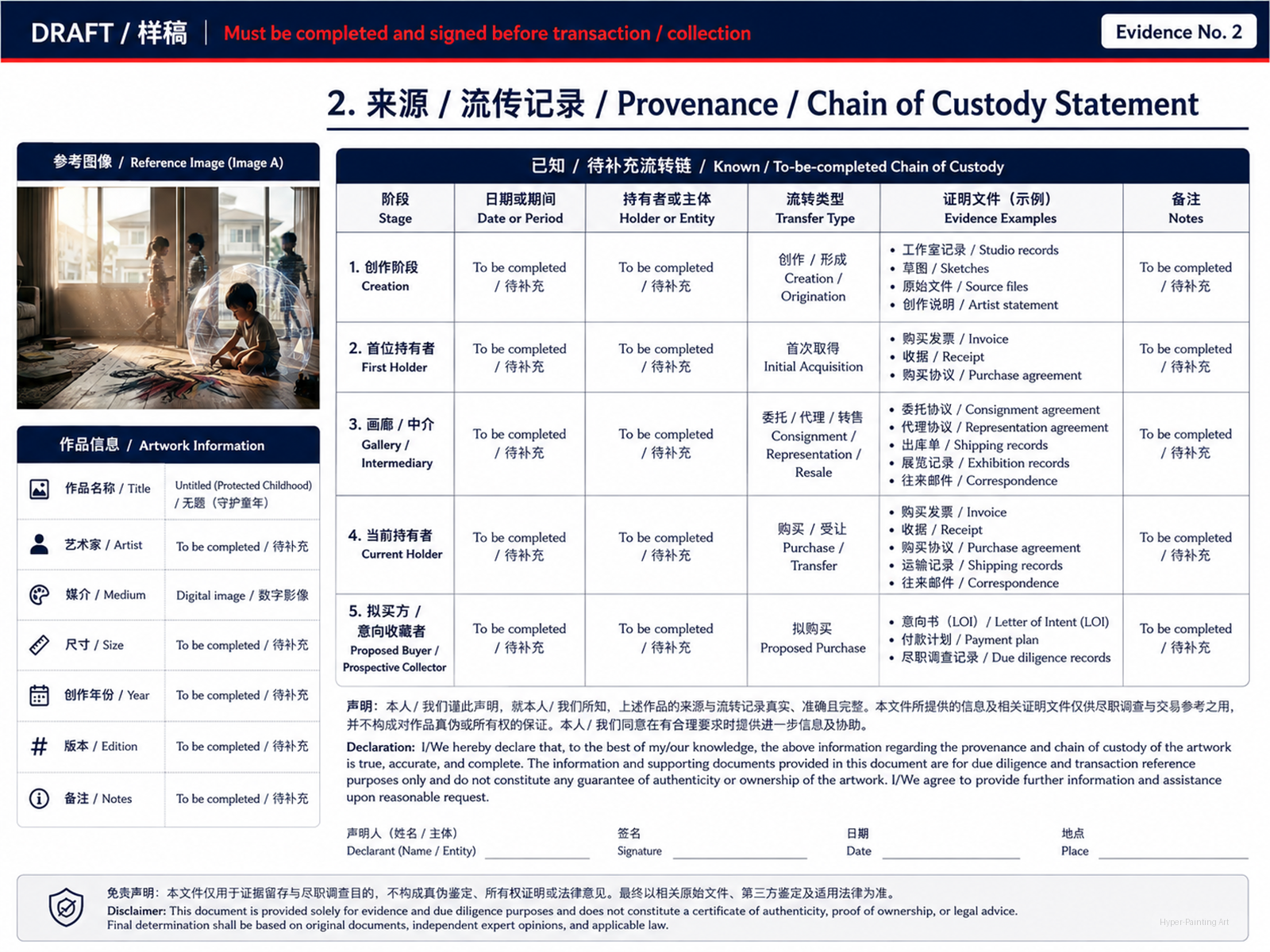 艺术家签名与题跋