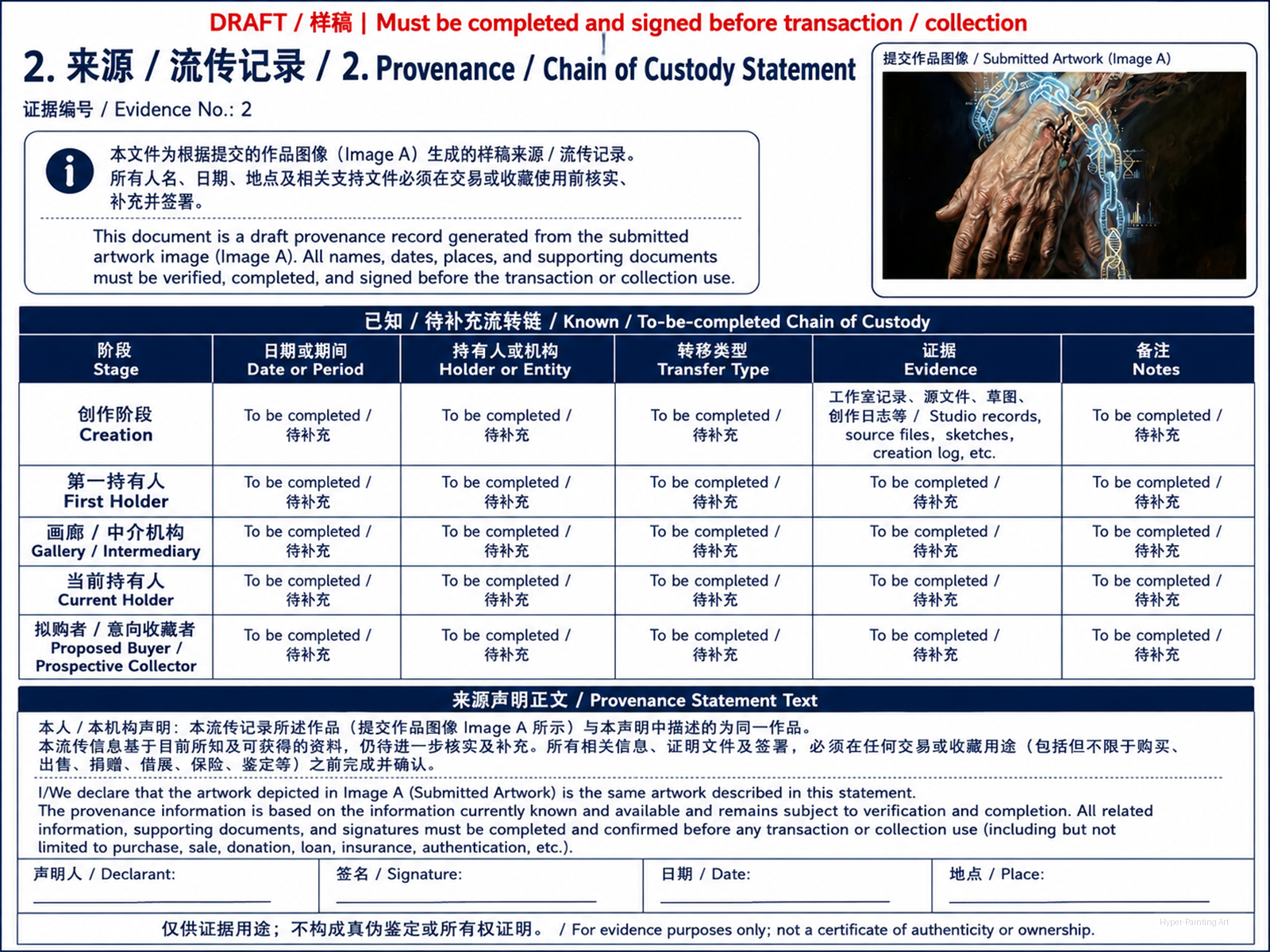 艺术家签名与题跋
